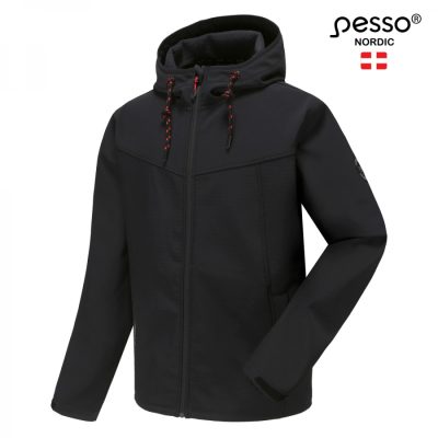 Striukė LEO Ripstop SoftShell Pesso, juoda